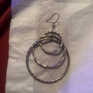Triple hoop earrings